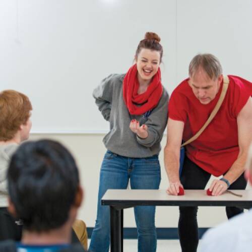 Poof! Professor Turns Into Comedic Magician